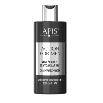 6082 ACTION FOR MEN Nawilżajacy żel do mycia ciała 3w1 / 300ml